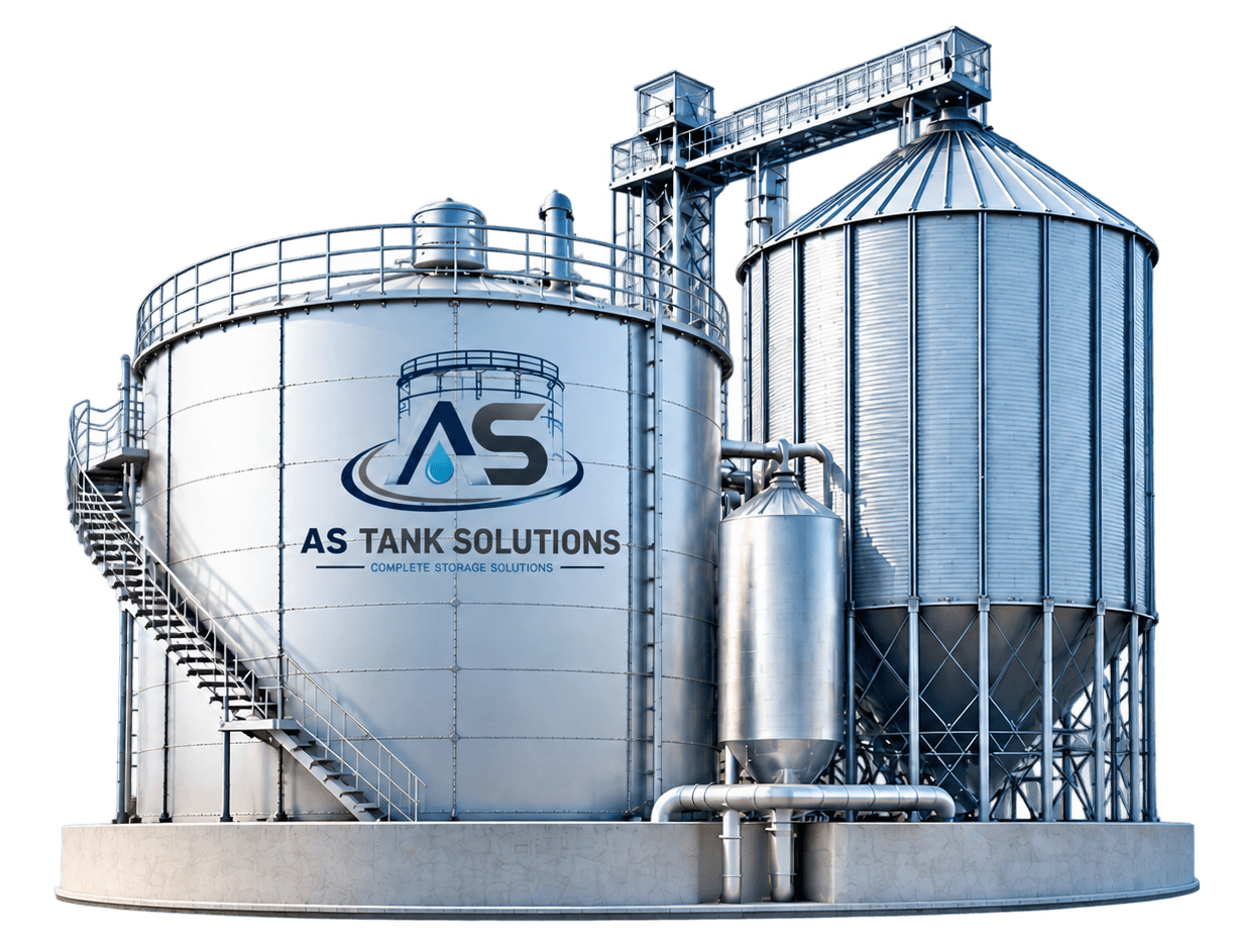 Industrial storage tanks and silo systems