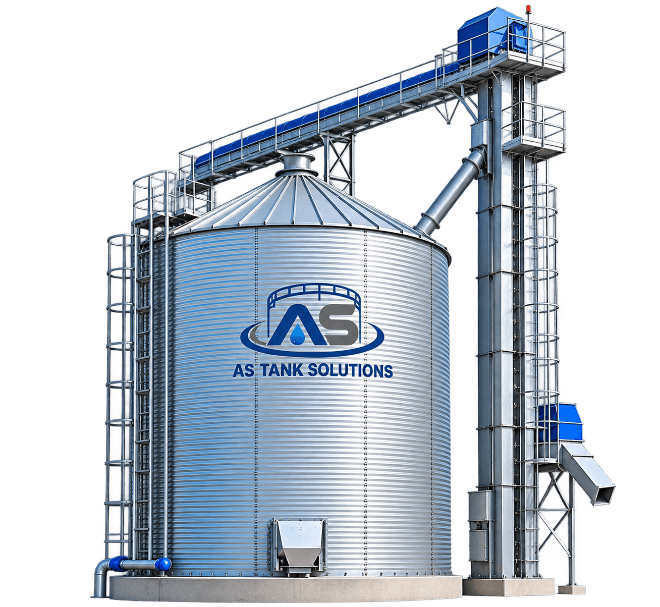 Grain storage silo system